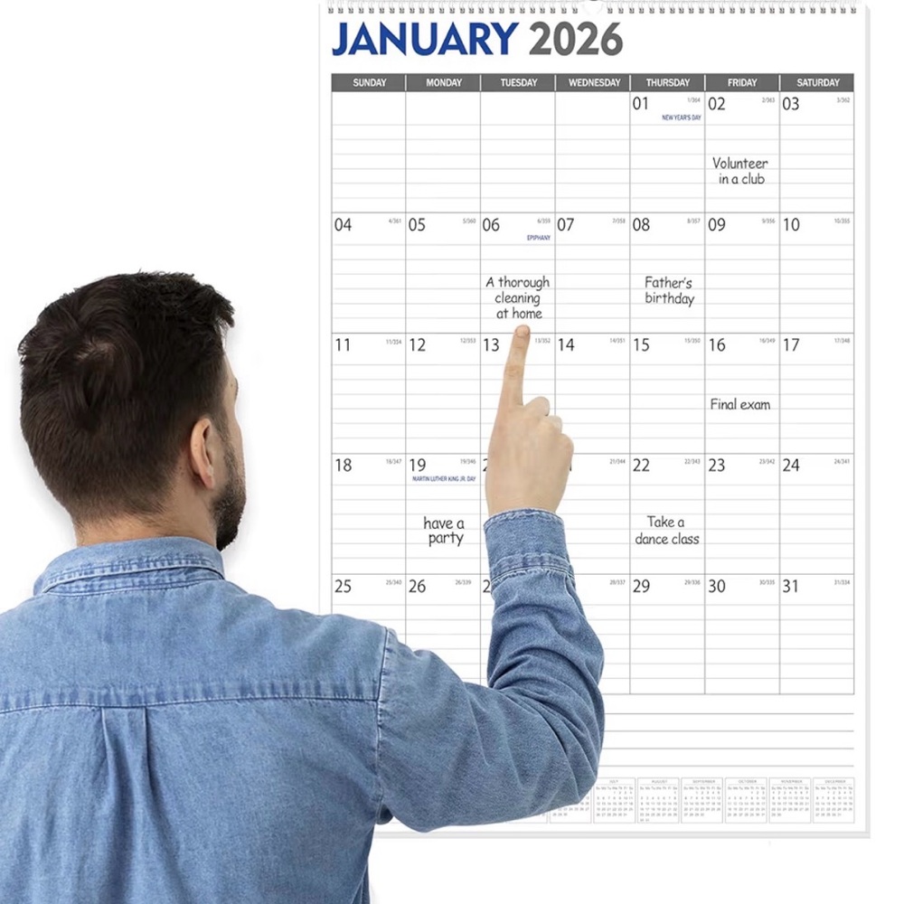 Large Wall Calendar Jan 2026 - June 2027 - Picture 5 of 6